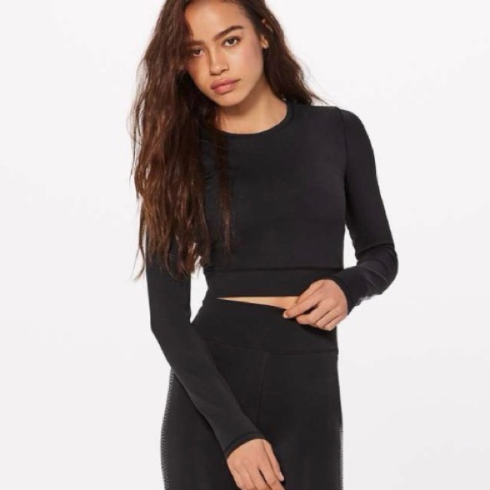 Lululemon Plank To Pike Long Sleeve (Everlux) Black